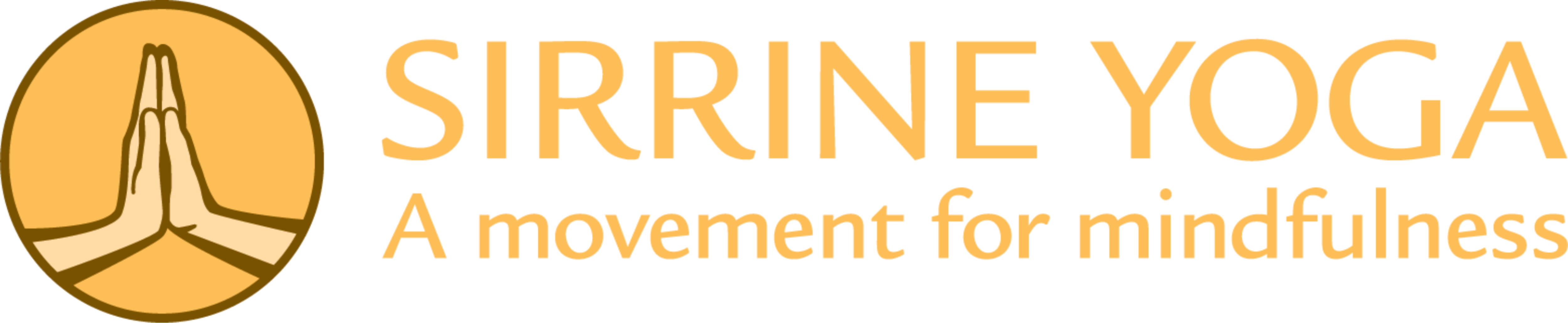 This is the logo for Sirrine Yoga, a movement for mindfulness.